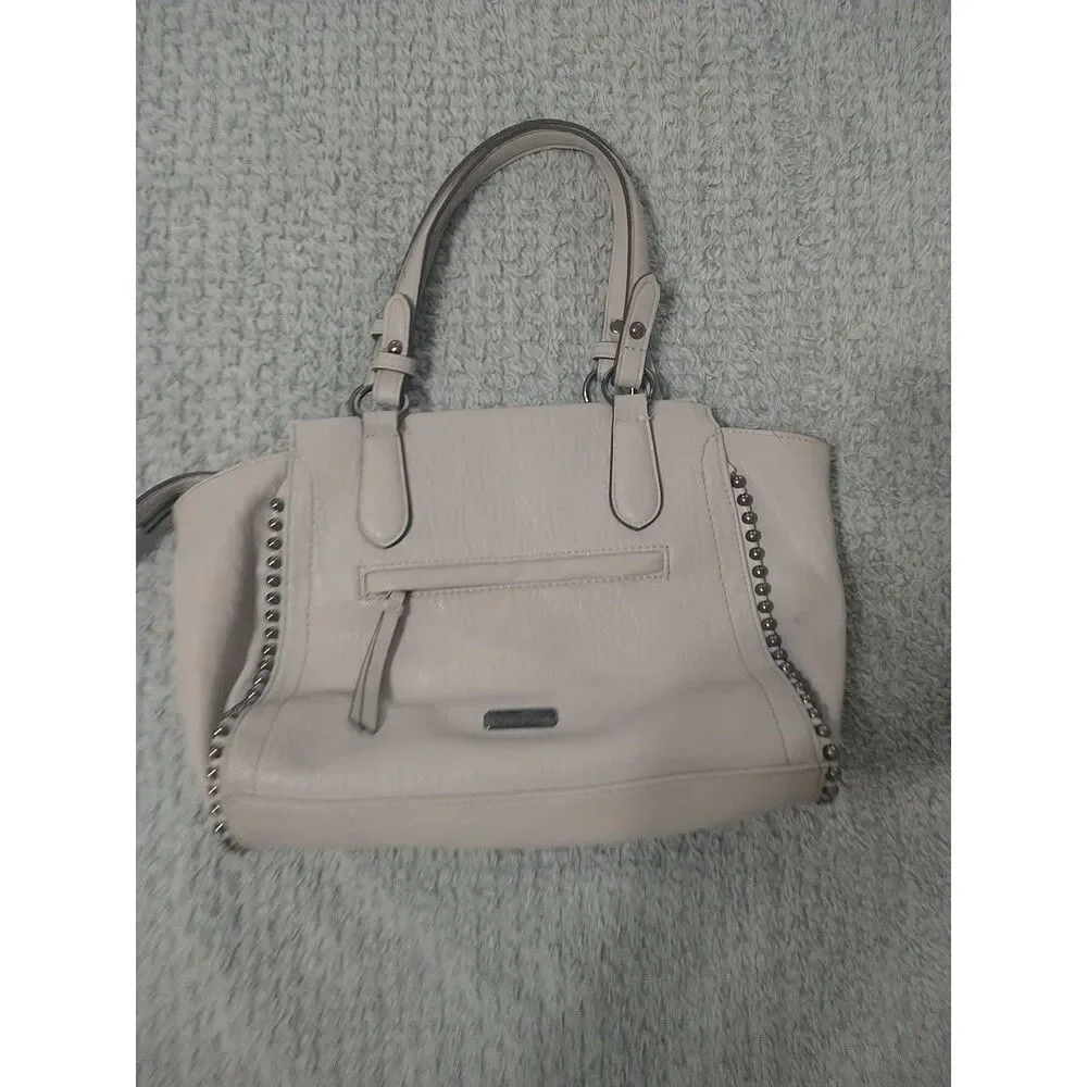Jessica Simpson Handbag Gray Pewter Embellishment Boho